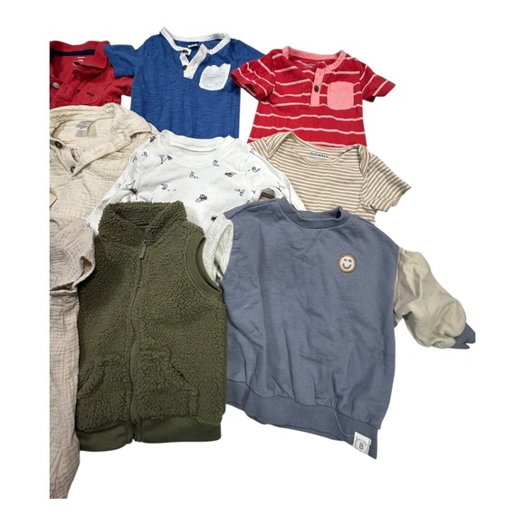 Baby Clothes Bundle‎ 12-24 Months Vest Shirts Romper Bodysuits Set Old Navy - Picture 3 of 15
